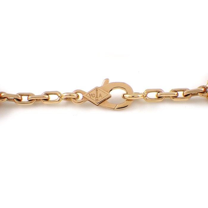 Van Cleef & Arpels Long Necklace Vintage Alhambra 20 Motifs Guilloche Carnelian