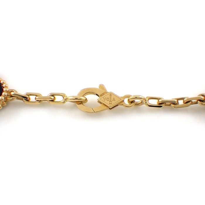 Van Cleef & Arpels Long Necklace Vintage Gial Hambra 20 Motif Onyx 18k Yellow