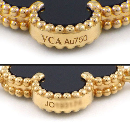 Van Cleef & Arpels Long Necklace Vintage Gial Hambra 20 Motif Onyx 18k Yellow