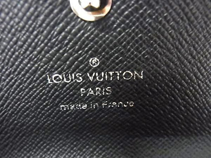 Louis Vuitton Key Case Multicles 6 Black Damier Graphite Canvas Leather 6 Rows