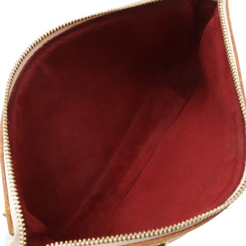 Louis Vuitton Monogram Multicolor Pochette Pouch Handbag Blanc White
