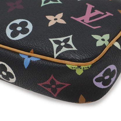 Louis Vuitton Monogram Multicolor Pochette Pouch Noir Black