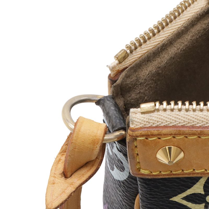 Louis Vuitton Monogram Multicolor Pochette Pouch Noir Black