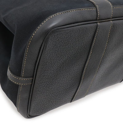 Hermes Garden Party PM Tote Toile Officier Canvas Black Silver