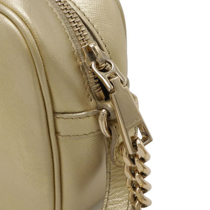 Versace Medusa Shoulder Bag Crossbody Leather Metallic Gold