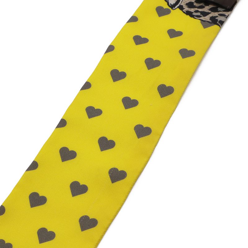 Hermes Twell Twill Scarf Bag Jungle Love Leopard Silk Yellow