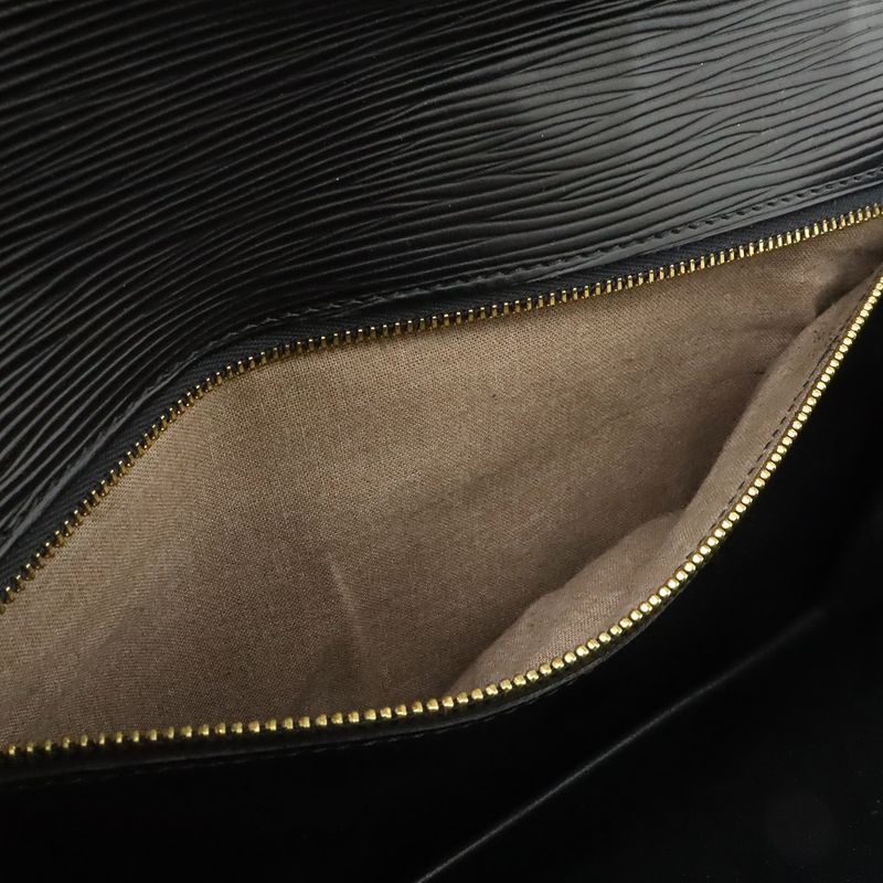 Louis Vuitton Epi Pochette Series Dragonne Second Bag Noir Black Gold
