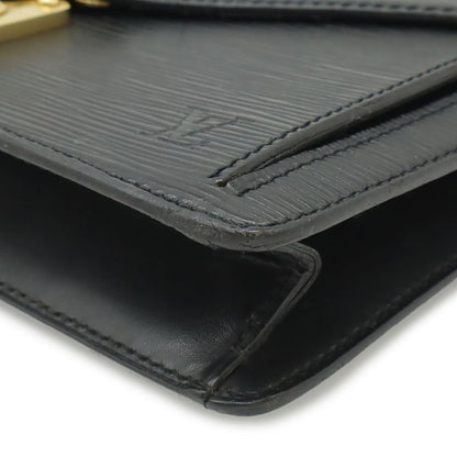 Louis Vuitton Epi Pochette Series Dragonne Second Bag Noir Black Gold
