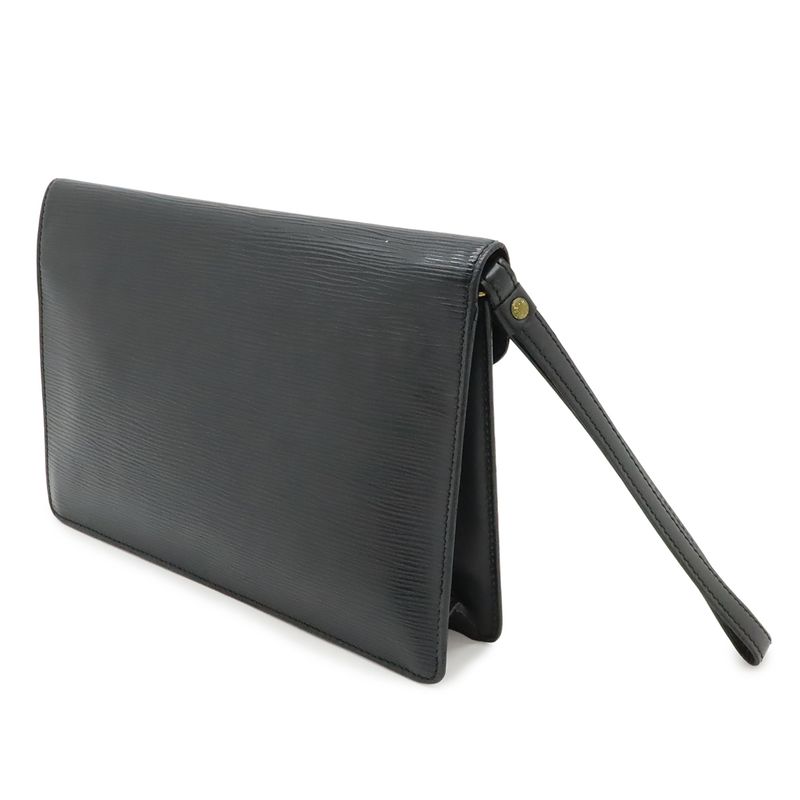 Louis Vuitton Epi Pochette Series Dragonne Second Bag Noir Black Gold