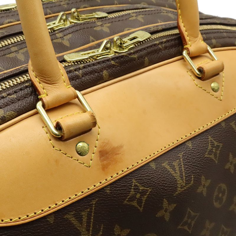 Louis Vuitton Monogram Alize Trois Poche Boston Bag Travel Purse