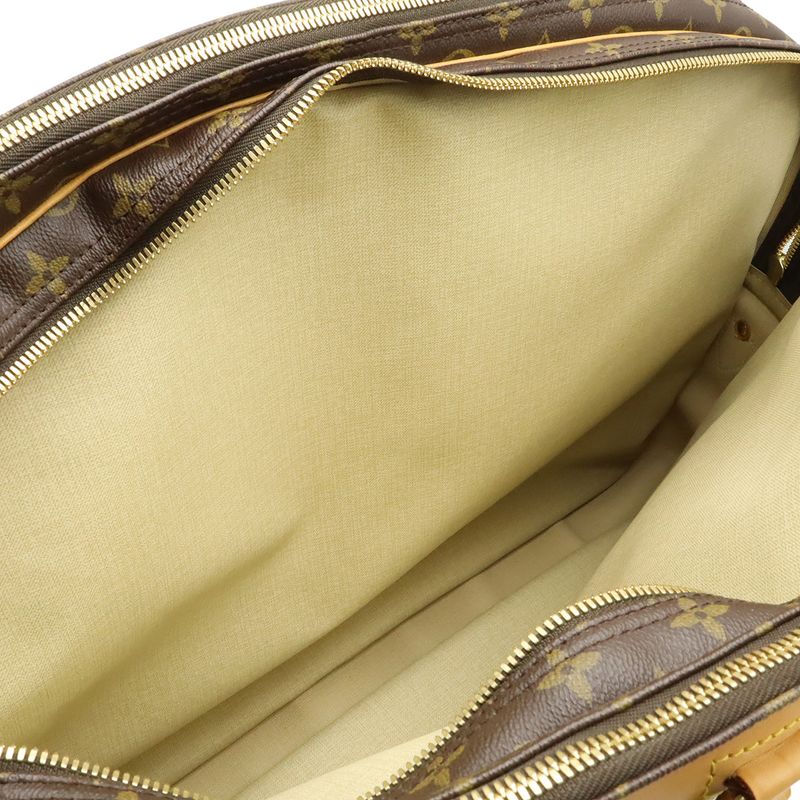 Louis Vuitton Monogram Alize Trois Poche Boston Bag Travel Purse
