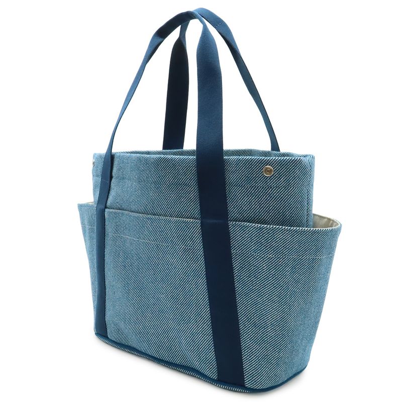 Hermes Animo Natte Mother's Tote Shoulder Bag Horse Wool Blue Pants Diaper