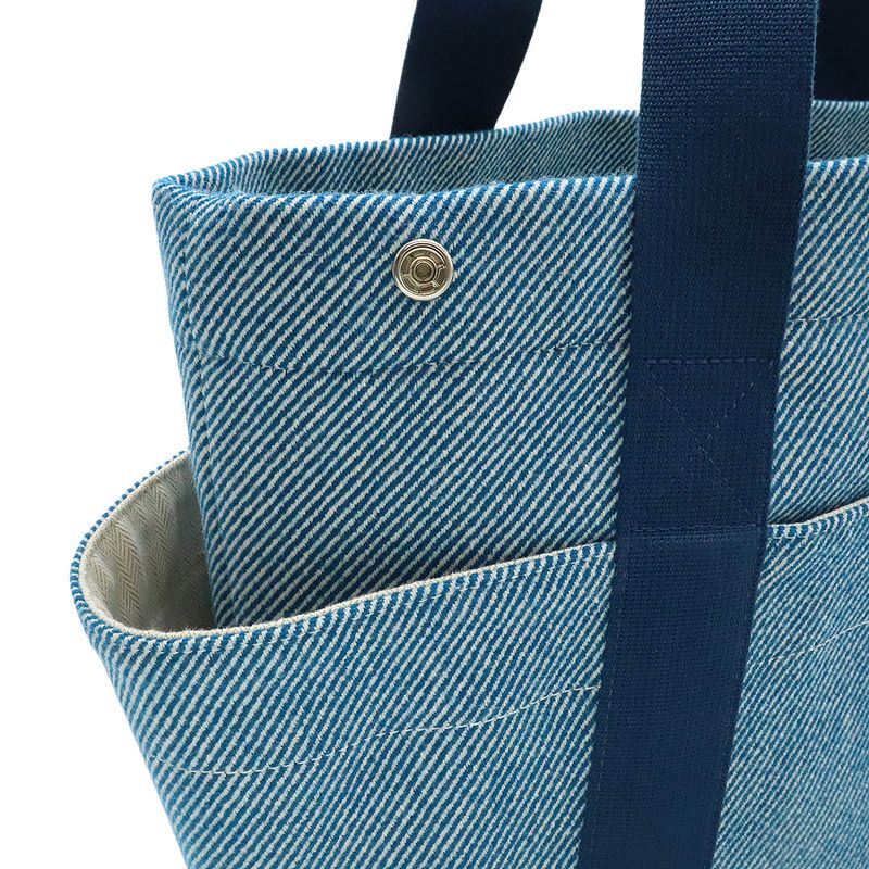 Hermes Animo Natte Mother's Tote Shoulder Bag Horse Wool Blue Pants Diaper