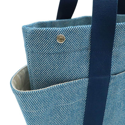 Hermes Animo Natte Mother's Tote Shoulder Bag Horse Wool Blue Pants Diaper