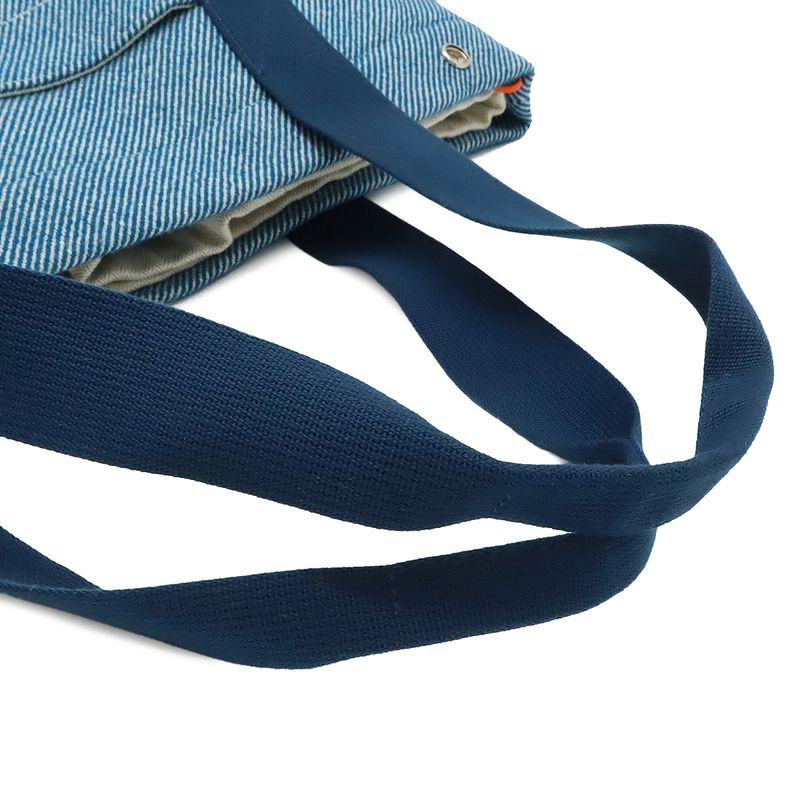 Hermes Animo Natte Mother's Tote Shoulder Bag Horse Wool Blue Pants Diaper