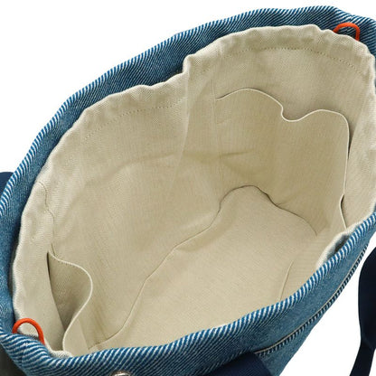 Hermes Animo Natte Mother's Tote Shoulder Bag Horse Wool Blue Pants Diaper