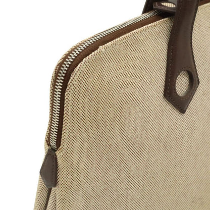 Hermes Sac Eve Mm Tote Canvas Leather Navy Silver Mark