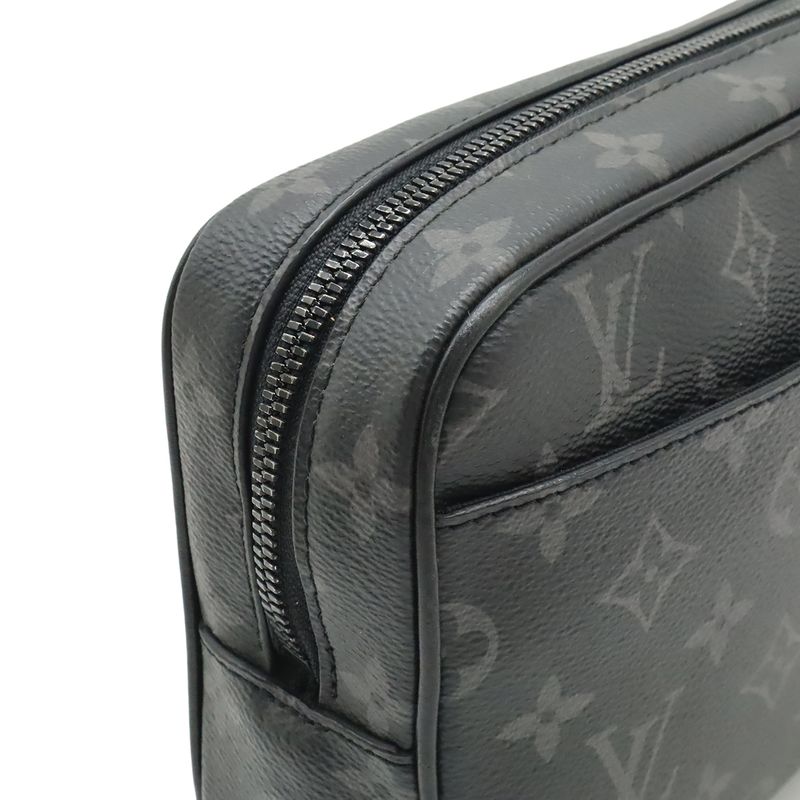 Louis Vuitton Monogram Eclipse Pochette Kasai Clutch Pouch Case