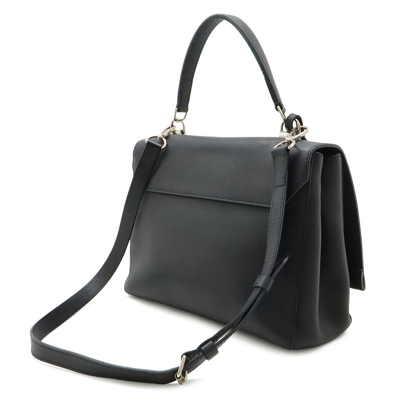 Louis Vuitton Lockme Cartable 2-Way Shoulder Bag Soft Calf Leather Noir Black