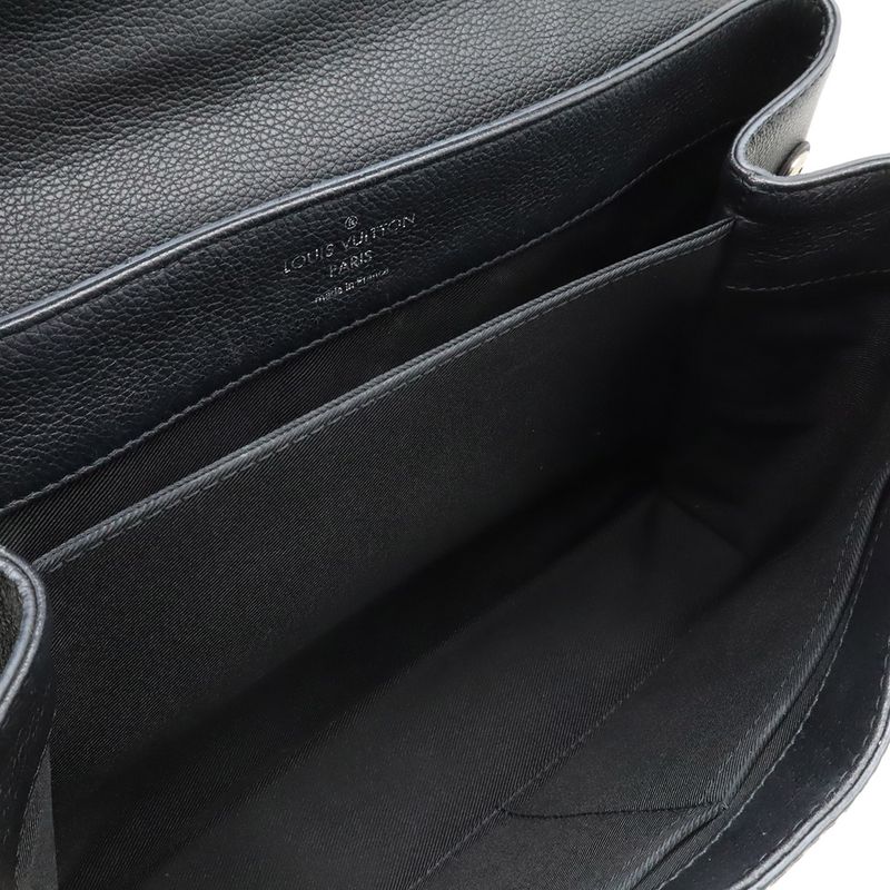 Louis Vuitton Lockme Cartable 2-Way Shoulder Bag Soft Calf Leather Noir Black