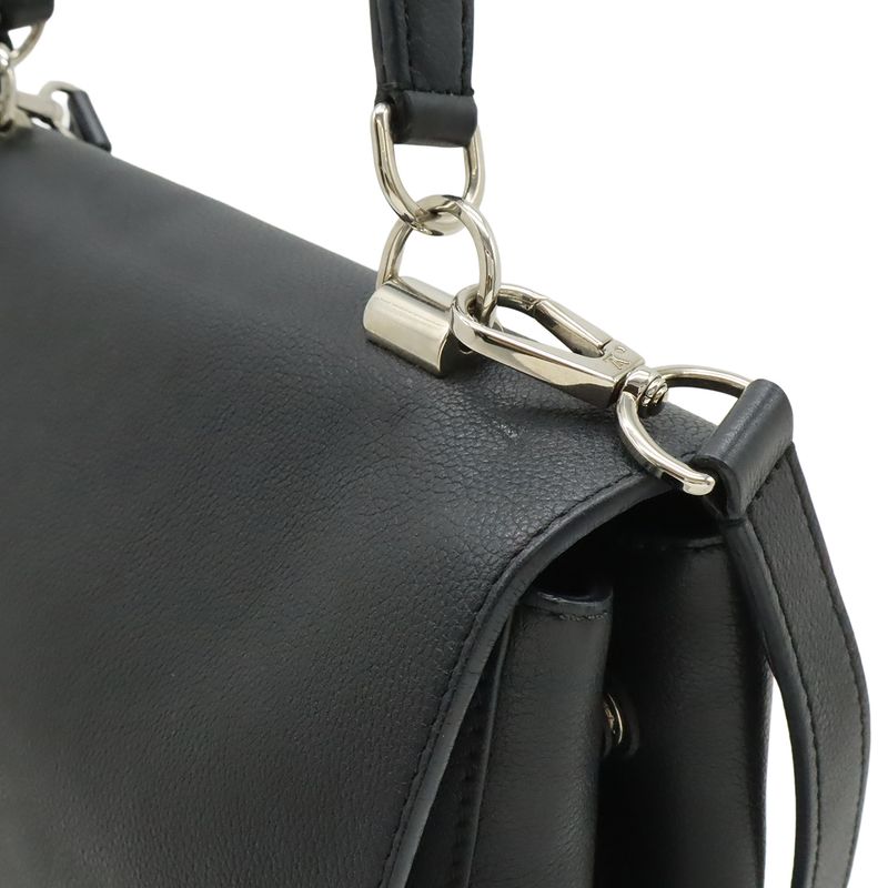 Louis Vuitton Lockme Cartable 2-Way Shoulder Bag Soft Calf Leather Noir Black