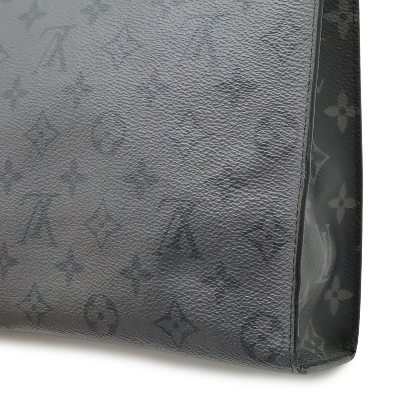 Louis Vuitton Monogram Eclipse Reverse Pochette Voyage MM Clutch Pouch