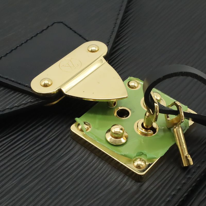 Louis Vuitton Epi Monceau Second 2-Way Shoulder Bag Noir Black Gold
