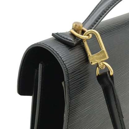 Louis Vuitton Epi Monceau Second 2-Way Shoulder Bag Noir Black Gold