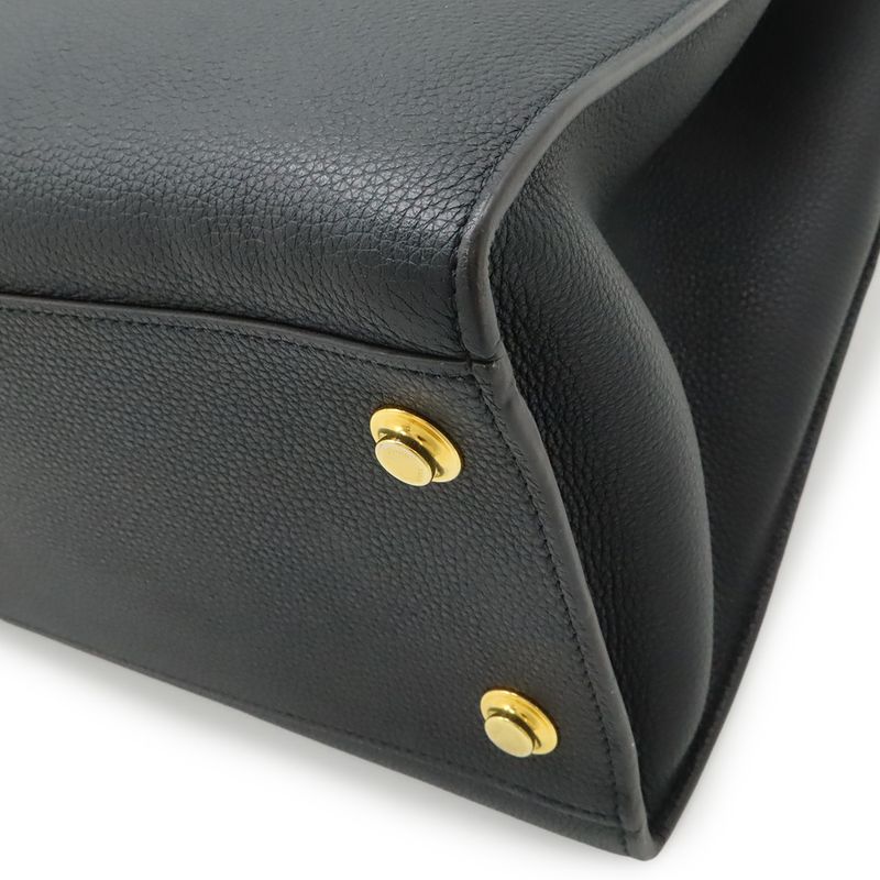 Louis Vuitton City Steamer Mm 2-Way Shoulder Bag Taurillon Leather Noir Black