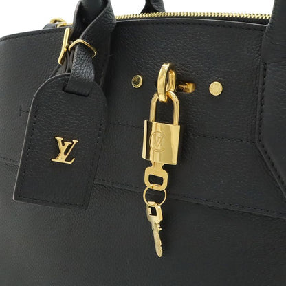 Louis Vuitton City Steamer Mm 2-Way Shoulder Bag Taurillon Leather Noir Black