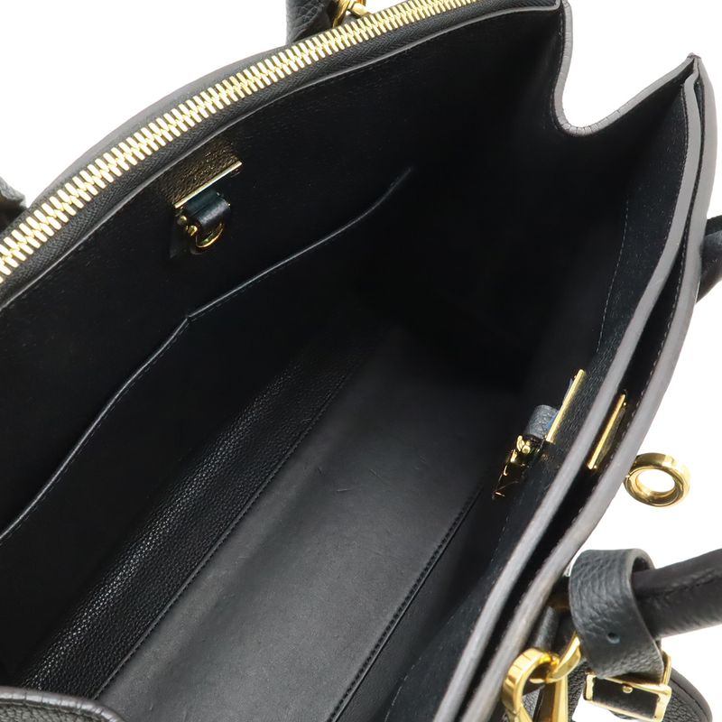 Louis Vuitton City Steamer Mm 2-Way Shoulder Bag Taurillon Leather Noir Black