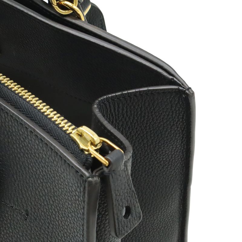 Louis Vuitton City Steamer Mm 2-Way Shoulder Bag Taurillon Leather Noir Black