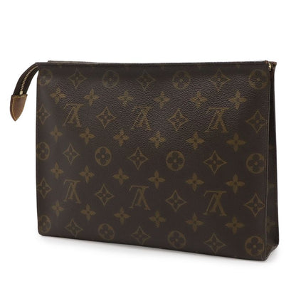 Louis Vuitton Monogram Poche Toilette 26 Cosmetic Pouch Case Multi Second