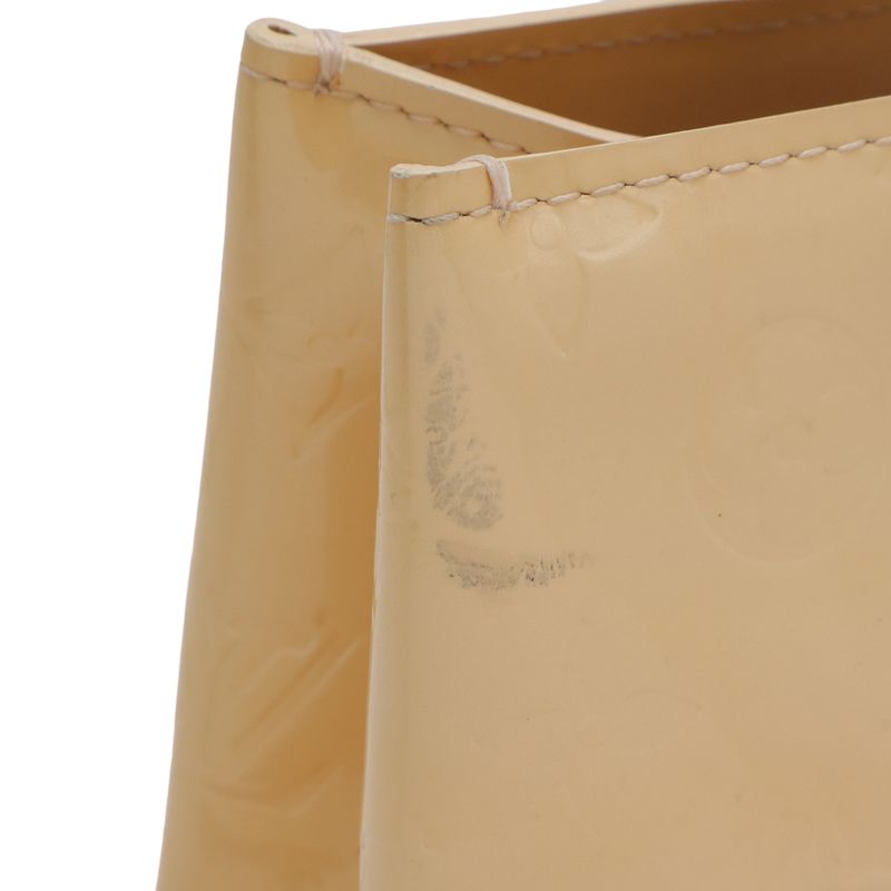 Louis Vuitton Monogram Vernis Reed PM Tote Mini Leather Enamel Marshmallow Pink