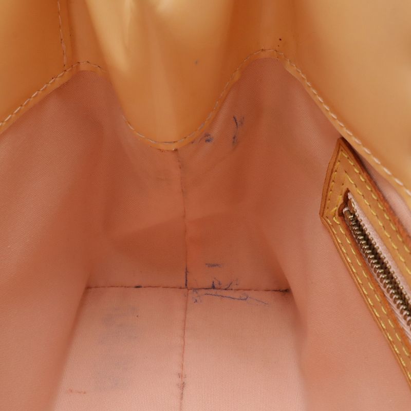 Louis Vuitton Monogram Vernis Reed PM Tote Mini Leather Enamel Marshmallow Pink