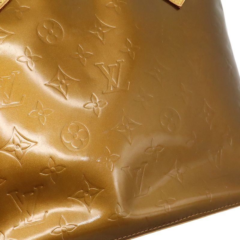 Louis Vuitton Monogram Vernis Houston Tote Shoulder Bag Enamel Blanc