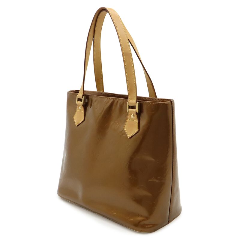Louis Vuitton Monogram Vernis Houston Tote Shoulder Bag Enamel Blanc