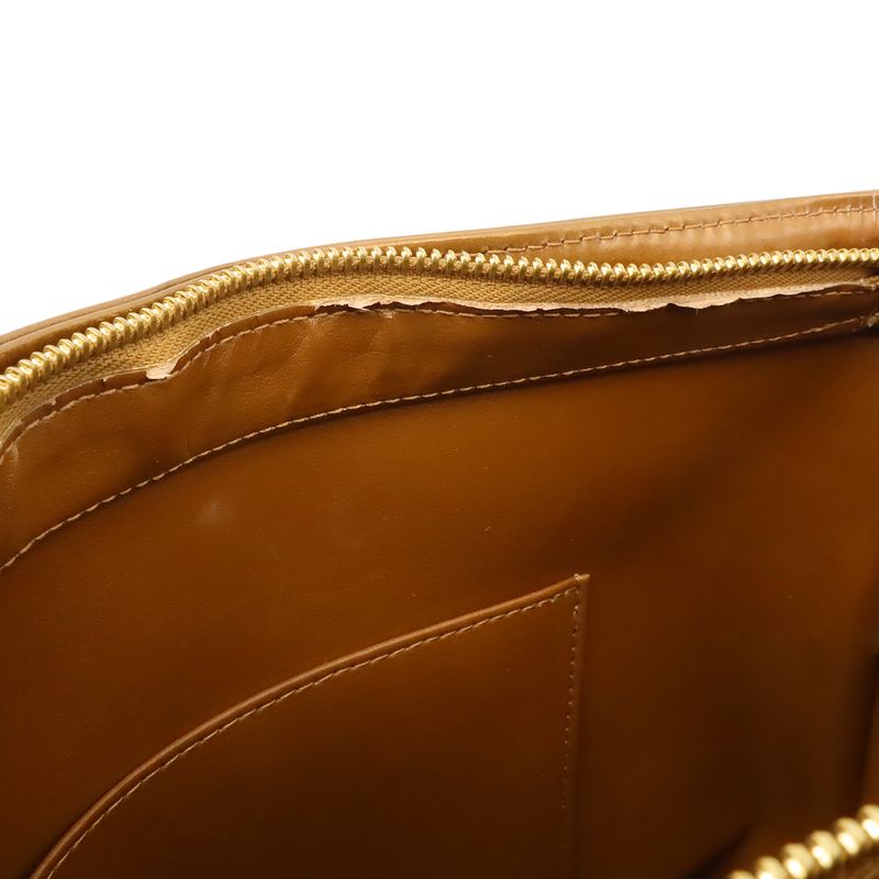 Louis Vuitton Monogram Vernis Houston Tote Shoulder Bag Enamel Blanc