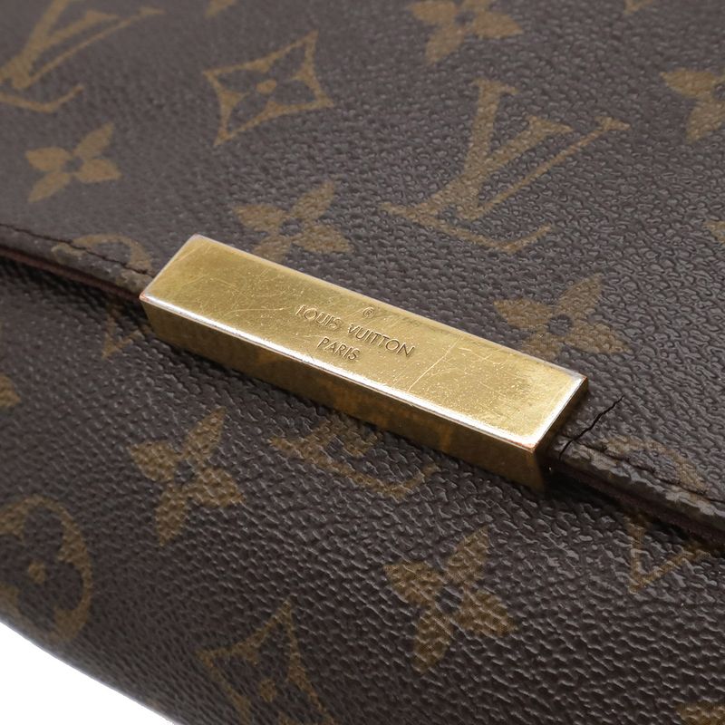 Louis Vuitton Monogram Favorite MM Shoulder Bag Crossbody Chain 2-Way Clutch