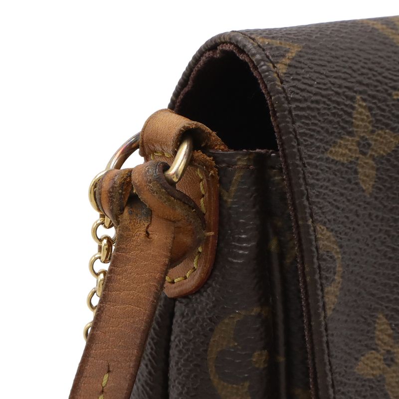 Louis Vuitton Monogram Favorite MM Shoulder Bag Crossbody Chain 2-Way Clutch