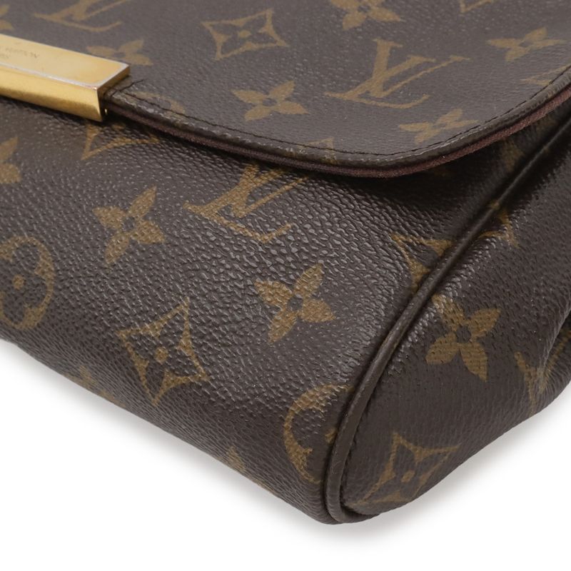 Louis Vuitton Monogram Favorite MM Shoulder Bag Crossbody Chain 2-Way Clutch