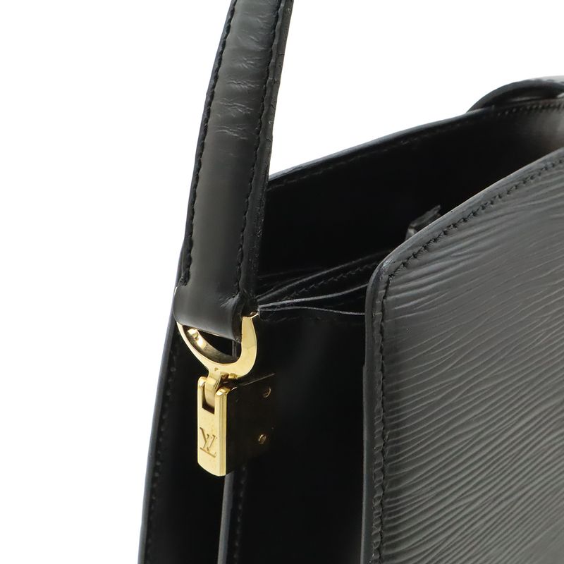 Louis Vuitton Epi Capuchin Shoulder Bag Crossbody Noir Black Gold