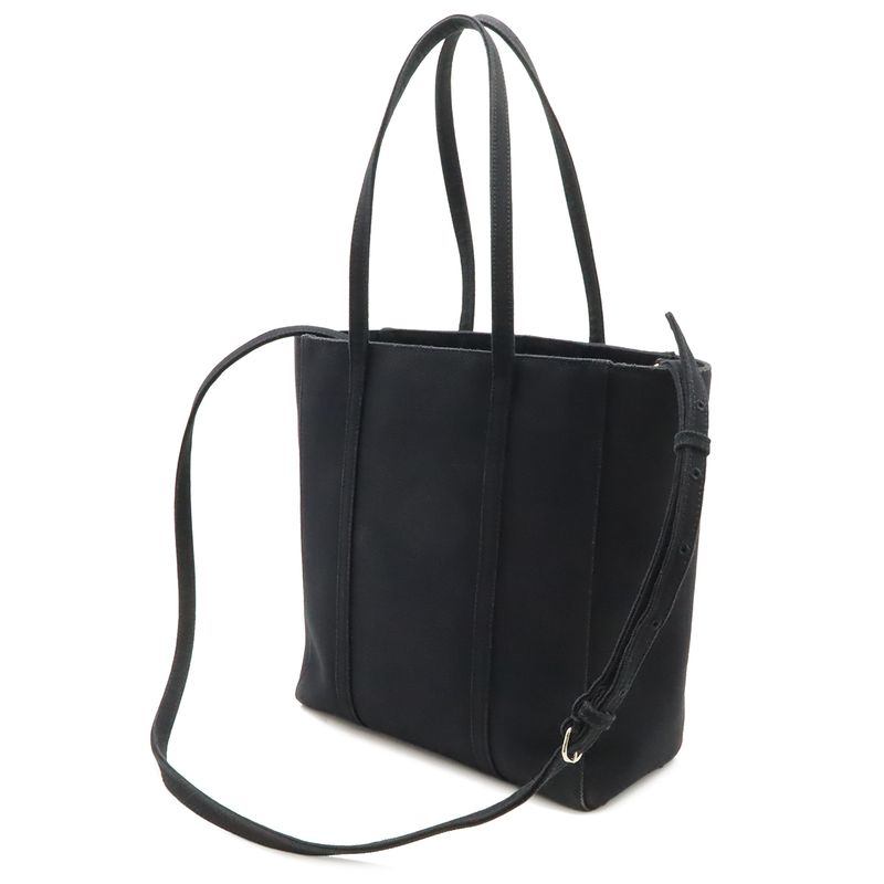 Balenciaga Everyday Tote XS Logo 2-Way Shoulder Bag Crossbody Canvas Black