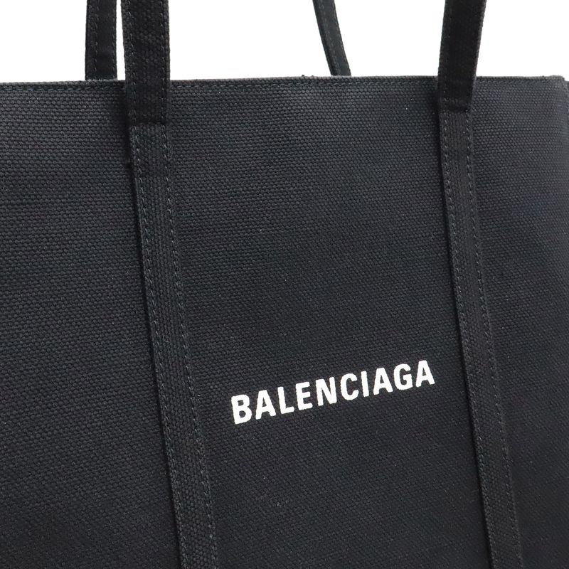 Balenciaga Everyday Tote XS Logo 2-Way Shoulder Bag Crossbody Canvas Black