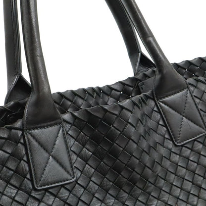 Bottega Veneta Intrecciato Gradient Cover GM Tote Leather Black Brown Limited
