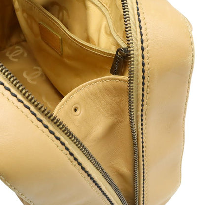 Chanel Wild Stitch Mini Boston Bag Leather Beige Gold Pouch Out of Stock