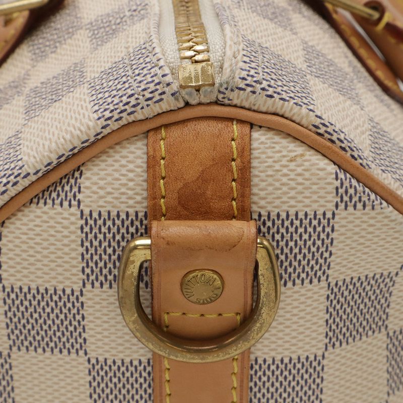 Louis Vuitton Damier Azur Speedy Bandouliere 25 Boston Bag 2-Way