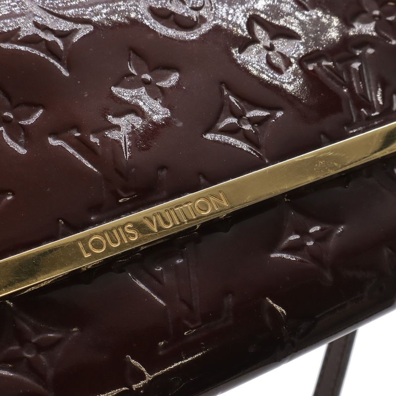 Louis Vuitton Monogram Vernis Rossmore MM Shoulder Bag 2-Way Clutch Amarante