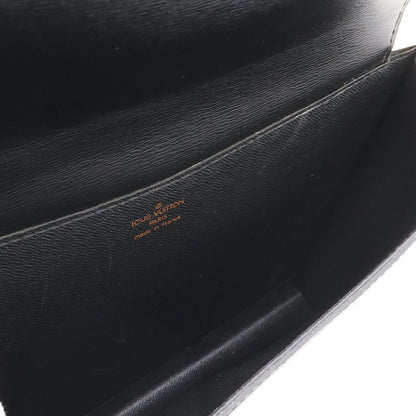 Louis Vuitton Epi Grenelle Shoulder Bag Crossbody 2-Way Clutch Leather Noir