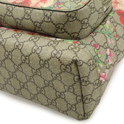 Gucci GG Blooms Supreme Backpack Flower Floral Pattern Beige Pink Multicolor
